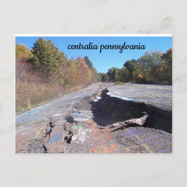 carte postale de la route graffiti de centralia pe (Devant)