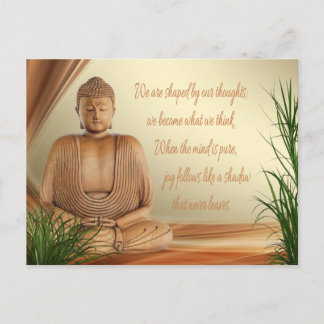 Carte postale de la sagesse de Bouddha