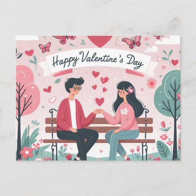 Carte postale de la Saint-Valentin (Devant)