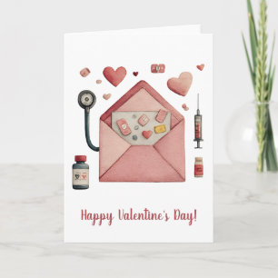 Carte postale de la Saint-Valentin avec prescripti