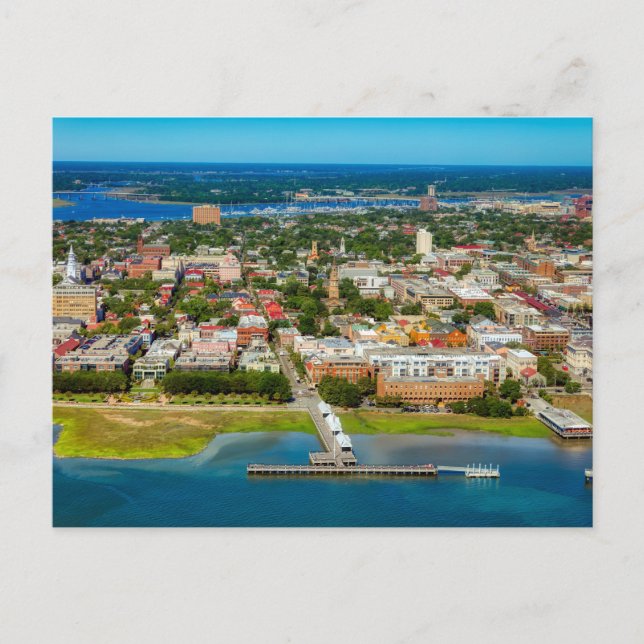 Carte postale de la skyline de Charleston, Carolin (Devant)