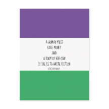 Carte postale de la soumission Virginia Woolf