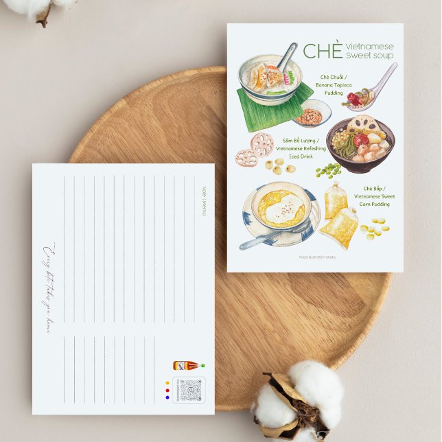 Carte postale de la Soupe sucrée vietnamienne (Créateur téléchargé)