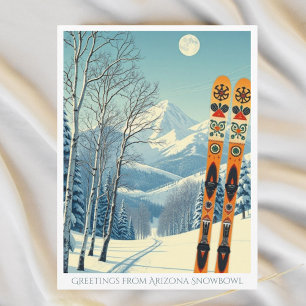 Carte postale de la station de ski Snowbowl Arizon