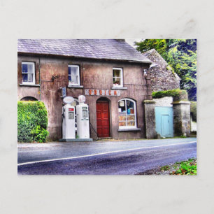 Carte postale de la station pétrolière irlandaise