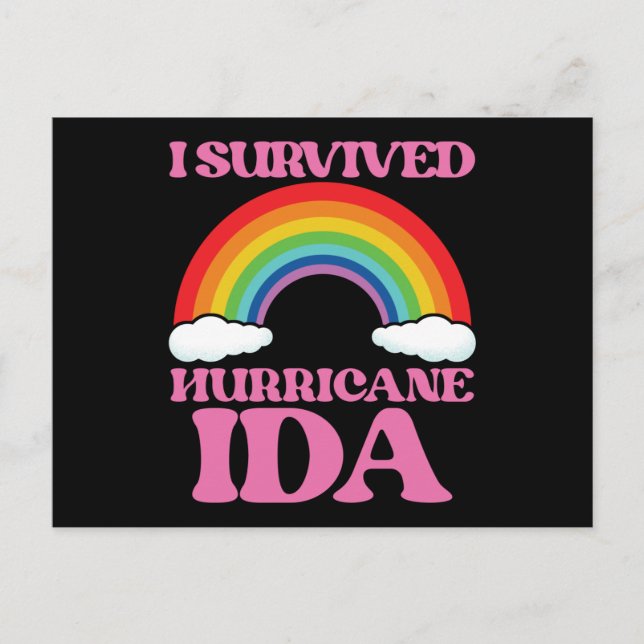 Carte postale de la survie à l'ouragan Ida (Devant)