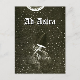 Carte Postale De la Terre à la Lune Art Ad Astra