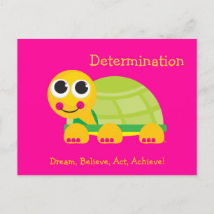 Carte postale de la tortue mûre de détermination