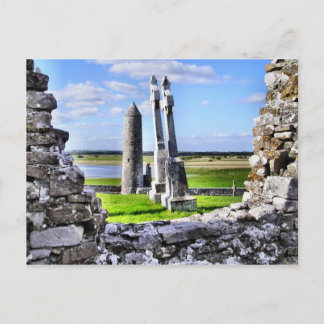 Carte postale de la tour Clonmacnoise