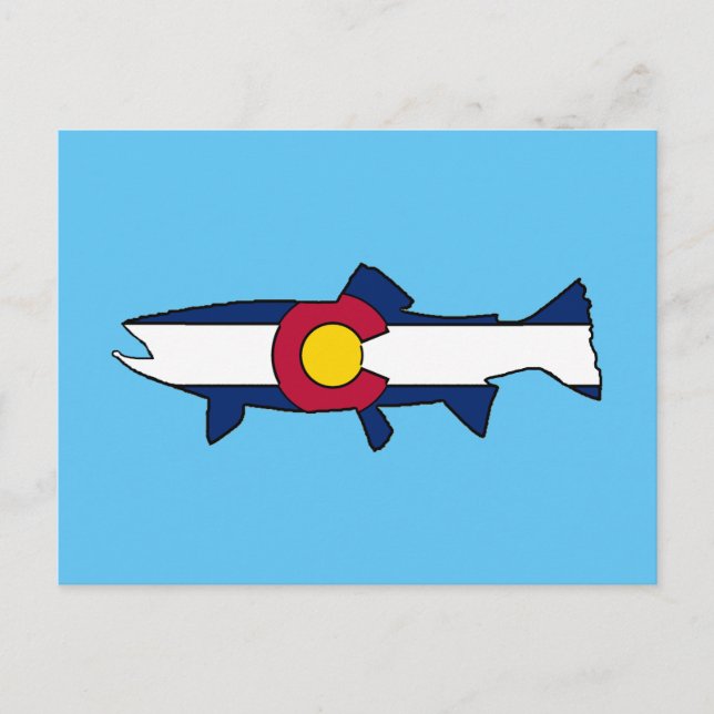 Carte postale de la truite du Colorado (Devant)