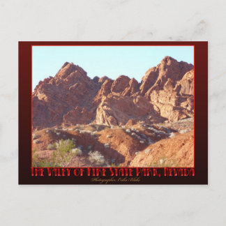 Carte postale de la vallée de Fire State Park