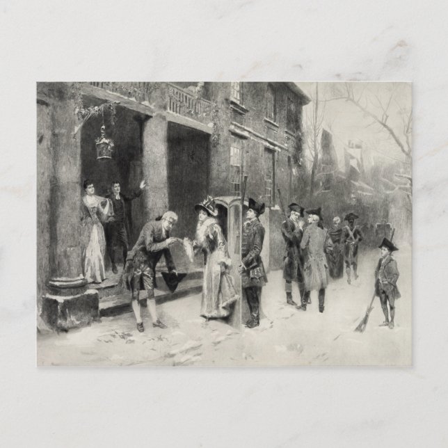 Carte postale de la veille de Noël dans le temps c (Devant)