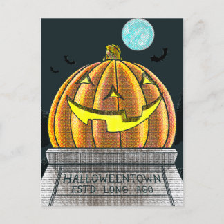 Carte postale de la ville d'Halloween
