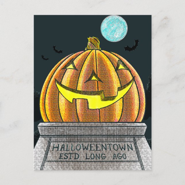 Carte postale de la ville d'Halloween (Devant)