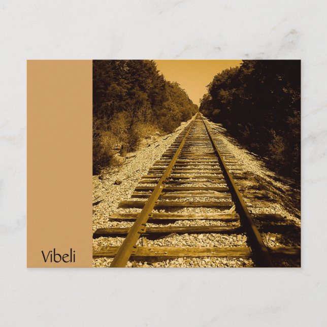 Carte postale de la voie ferrée du Far West par Vi (Devant)