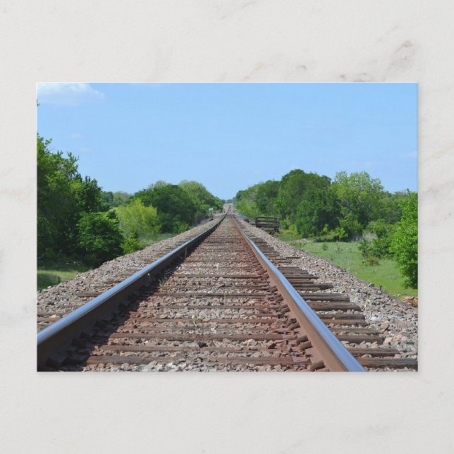 Carte postale de la voie ferroviaire (Devant)