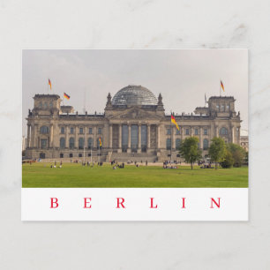 Carte postale de la vue avant du Reichstag de Berl