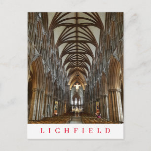 Carte postale de la vue intérieure de la cathédral