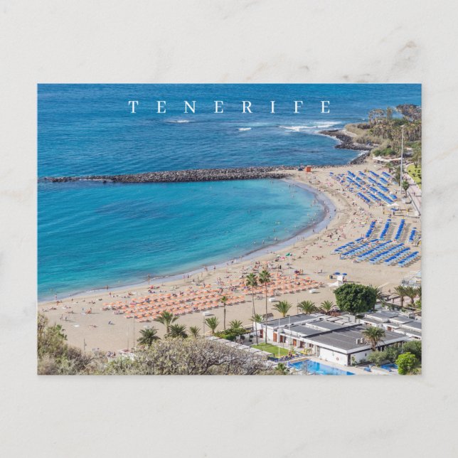Carte postale de la vue sur la plage de Las Vistas (Devant)