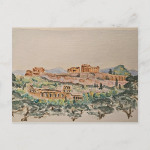 Carte postale de l'Acropole d'Athènes