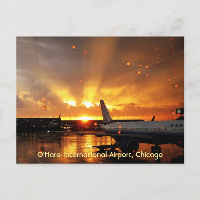 Carte postale de l'aéroport international O'Hare ( (Devant)