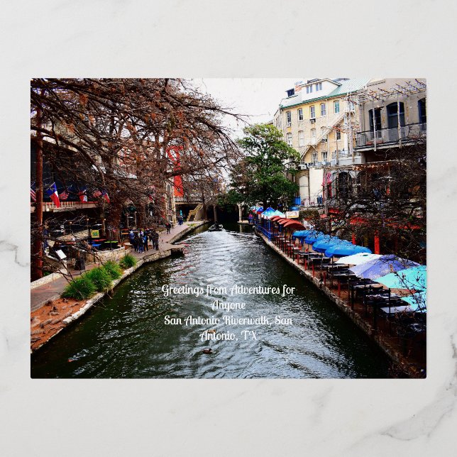 Carte postale de l'AFA San Antonio Riverwalk (Recto)