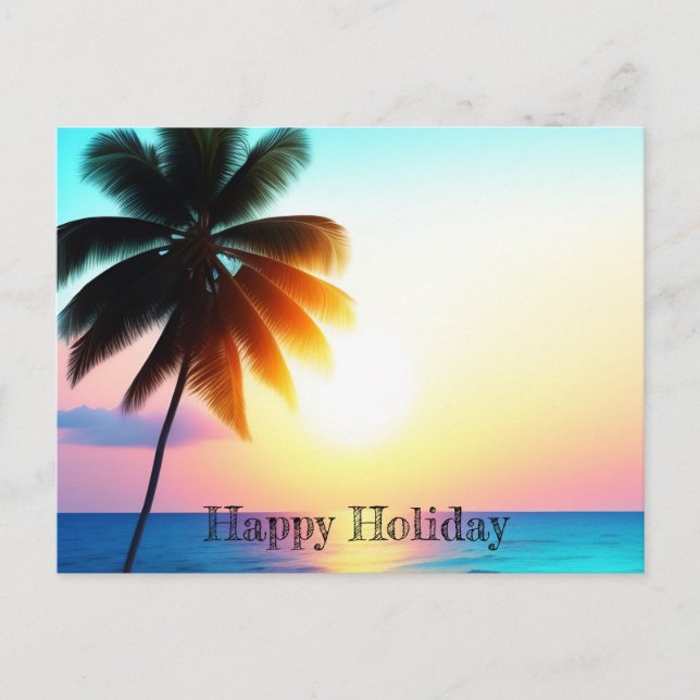 Carte postale de l'affiche de voyage de vacances (Devant)