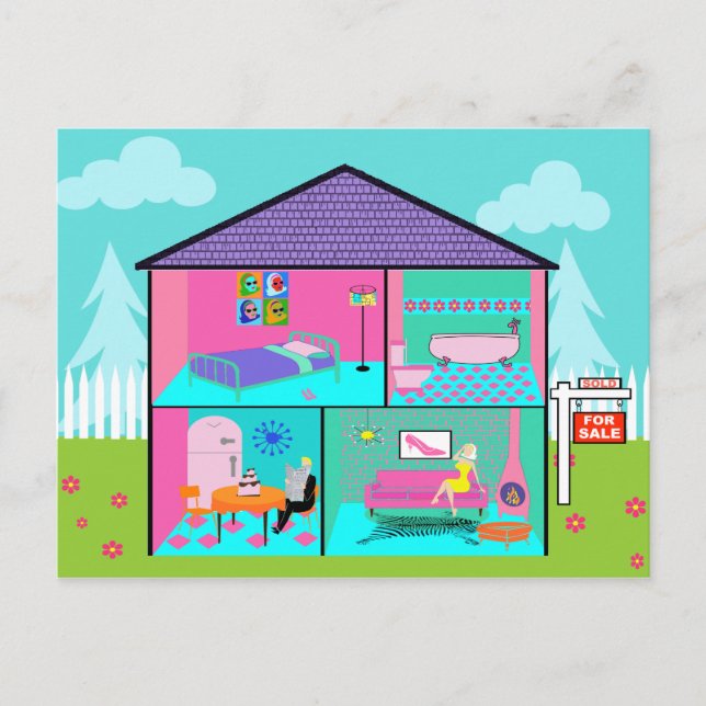 Carte postale de l'agent immobilier Dream House (Devant)