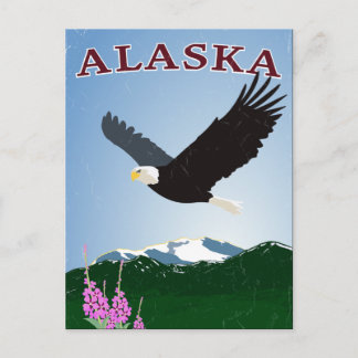 Carte postale de l'aigle de l'Alaska