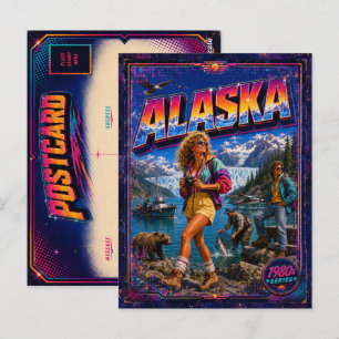 Carte postale de l'Alaska des années 80 Rétro