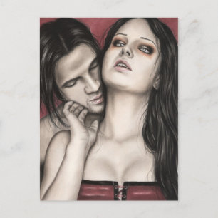 Carte Postale de l'amour d'un vampire