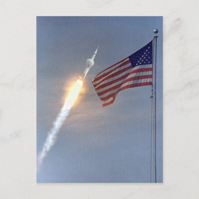 Carte postale de lancement d'Apollo 11 (Devant)