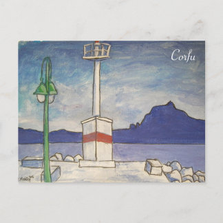 Carte postale de l'ancienne forteresse de Corfou