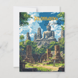 Carte postale de l'ancienne ville de Polonnaruwa S
