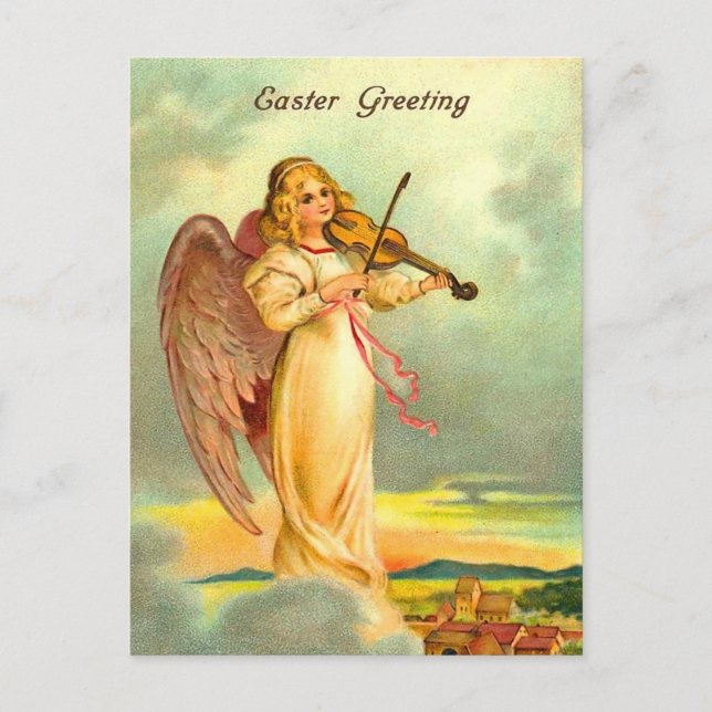 Carte postale de l'Ange de Pâques victorien (Devant)