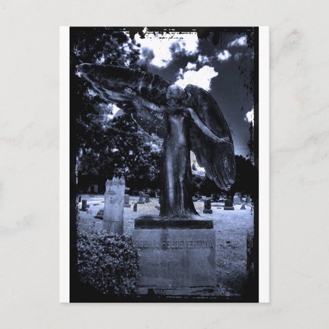 Carte postale de l'Ange noir de la ville d'Iowa (Devant)