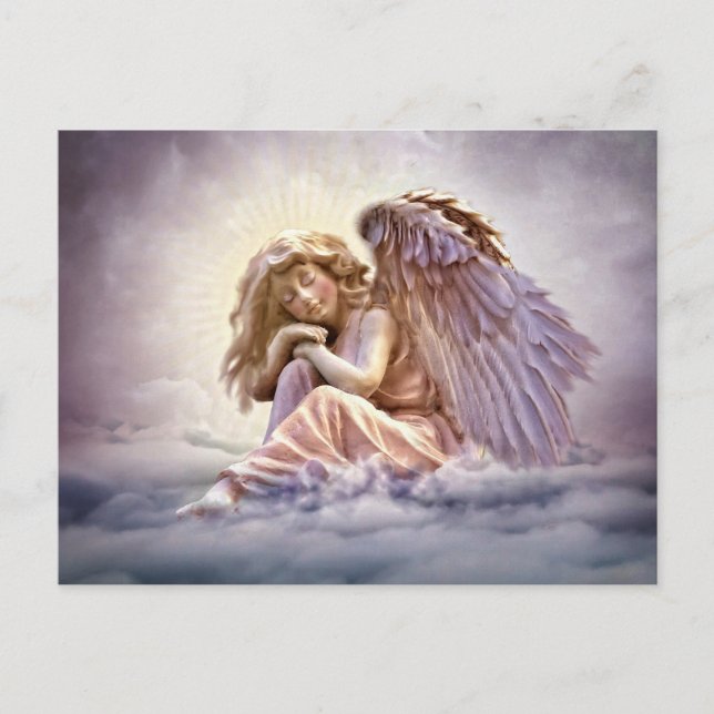 carte postale de l'ange nuageux (Devant)