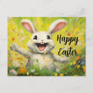 Carte postale de lapin heureux de Pâques #5