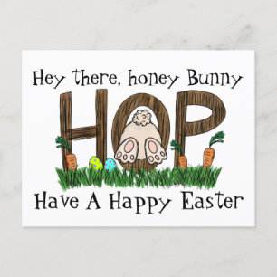 Carte postale de lapin Honey Bunny