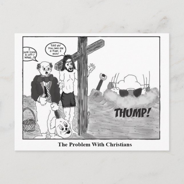 Carte postale de lapin peter et jésus (Devant)