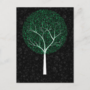 carte postale de l'arbre créatif