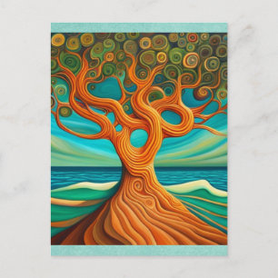 Carte postale de l'arbre de vie 