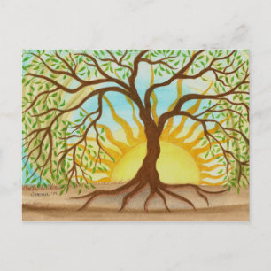 Carte postale de l'arbre de vie