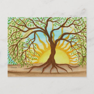 Carte postale de l'arbre de vie