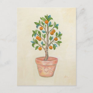 Carte postale de l'arbre Tangerine