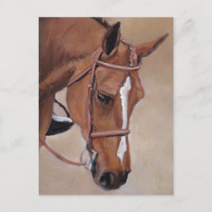Carte postale de l'art animal du Cheval de Baie
