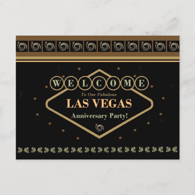 Carte postale de Las Vegas Anniversaire Party (Devant)