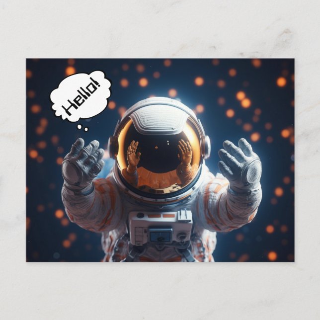 Carte postale de l'astronaute de Galaxie (Devant)