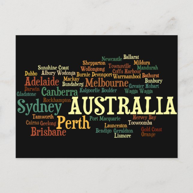 Carte postale de l'AUSTRALIE (Devant)