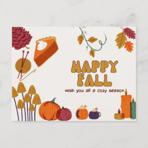 Carte postale de l'automne heureuse